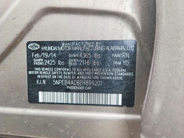 2014 HYUNDAI SONATA GLS/ GLS Popular