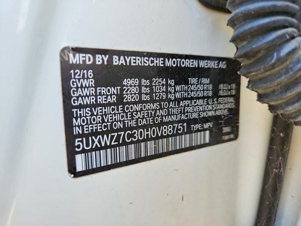 2017 BMW X3 sDrive28i