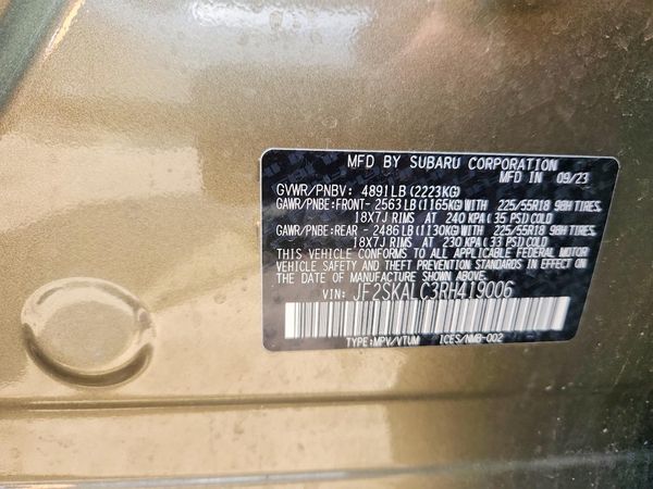 2024 SUBARU FORESTER Limited