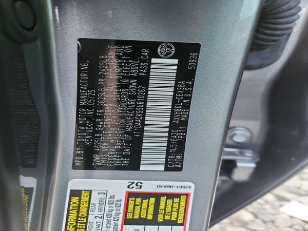2025 TOYOTA CAMRY