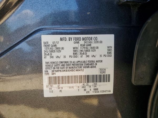 2017 FORD EDGE Titanium