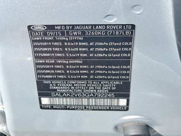 2016 LAND ROVER LR4 HSE Lux — VINS
