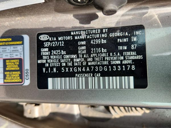 2013 KIA OPTIMA EX