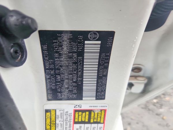 2019 TOYOTA CAMRY L/LE/SE/XLE