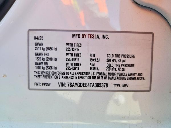 2026 TESLA MODEL Y