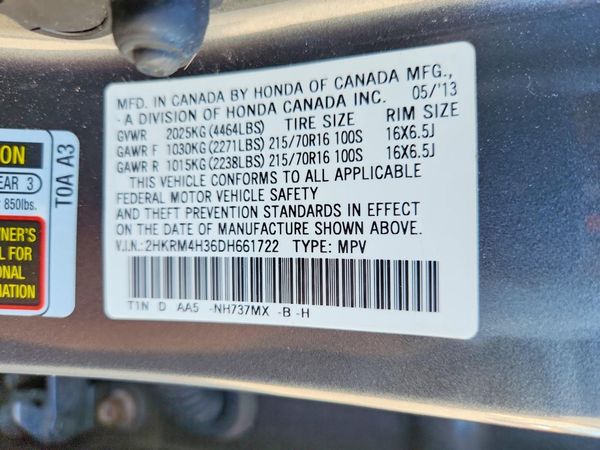 2013 HONDA CRV LX