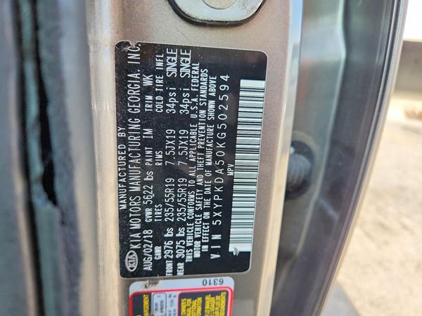 2019 KIA SORENTO SX, SXL