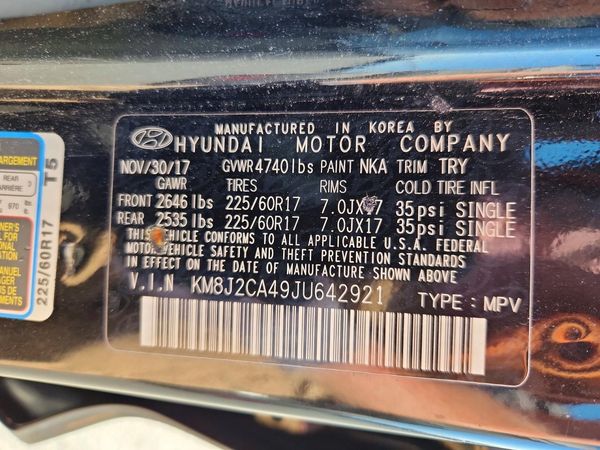 2018 HYUNDAI TUCSON SE Standard