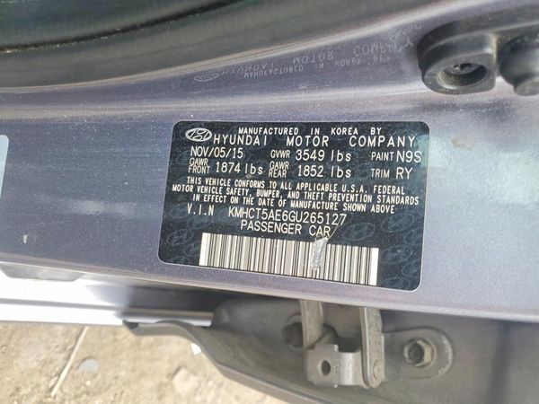 2016 HYUNDAI ACCENT GS / GLS