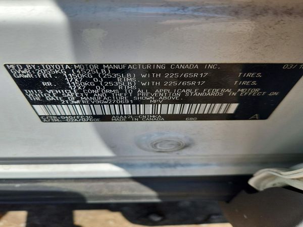 2016 TOYOTA RAV4 XLE (M Grade)