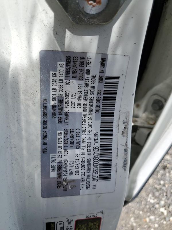 2012 MAZDA CX-9 Grand Touring/GT