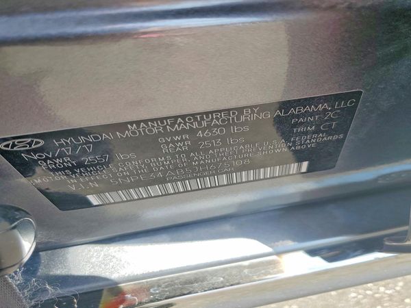 2018 HYUNDAI SONATA