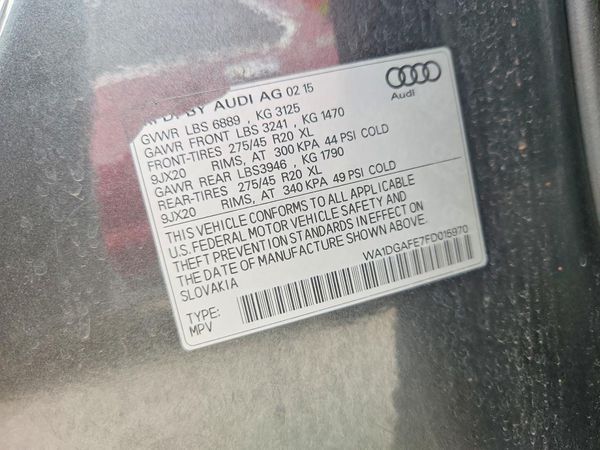 2015 AUDI Q7 S Line Prestige