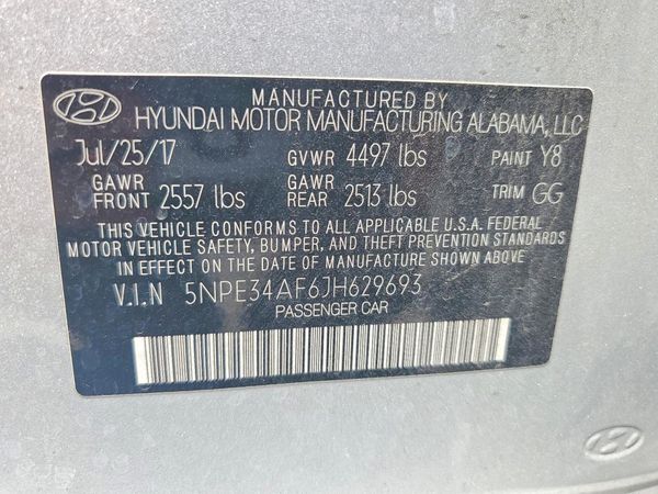 2018 HYUNDAI SONATA