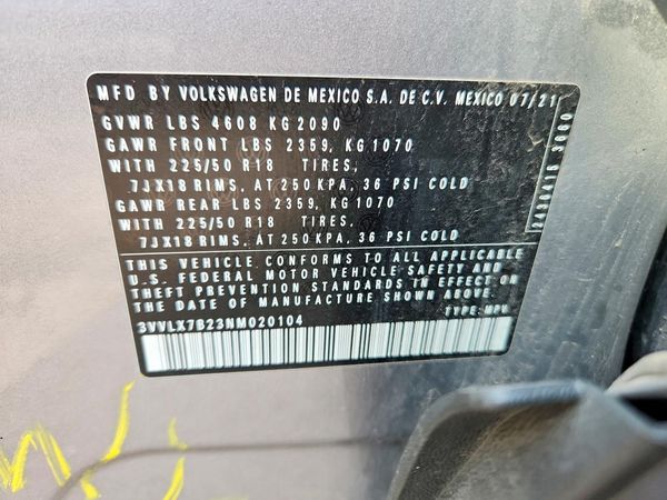 2022 VOLKSWAGEN TAOS SE