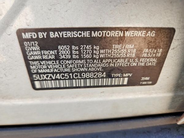 2012 BMW X5 xDrive35i