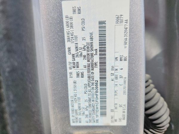 2017 FORD F150 SuperCrew
