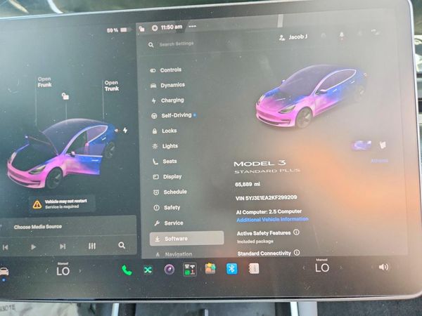 2019 TESLA MODEL 3 — ODOM
