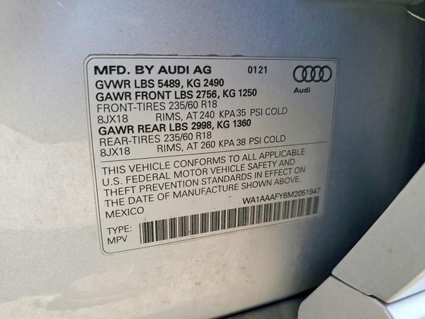 2021 AUDI Q5 quattro Premium