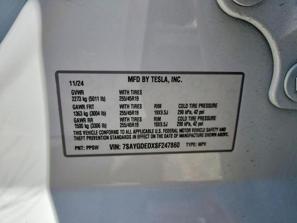 2025 TESLA MODEL Y
