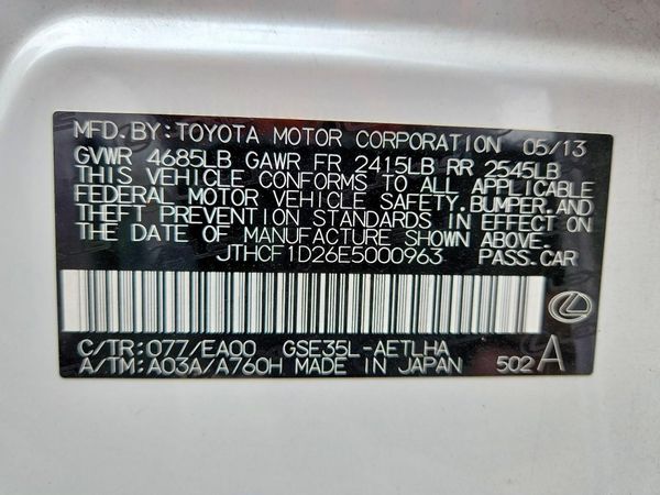 2014 LEXUS IS 250