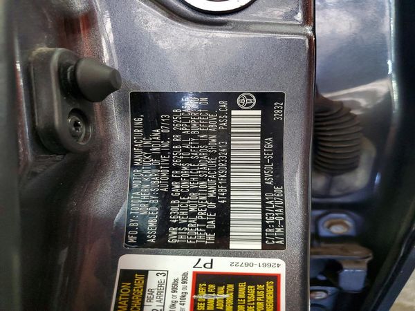 2013 TOYOTA CAMRY