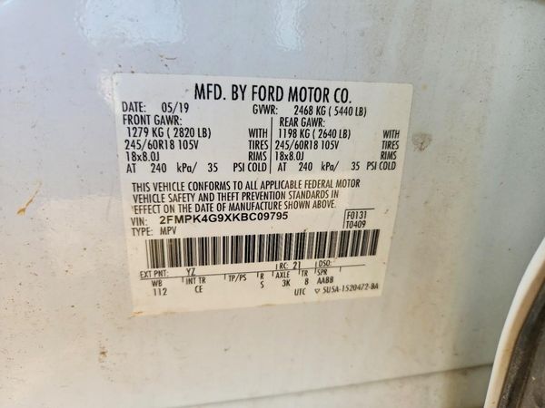 2019 FORD EDGE SE