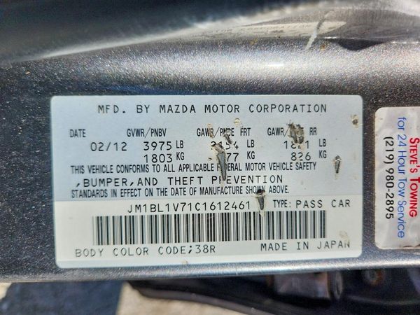 2012 MAZDA 3 Touring/GS