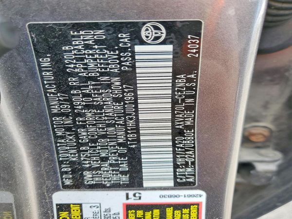 2018 TOYOTA CAMRY L/LE/SE/XLE
