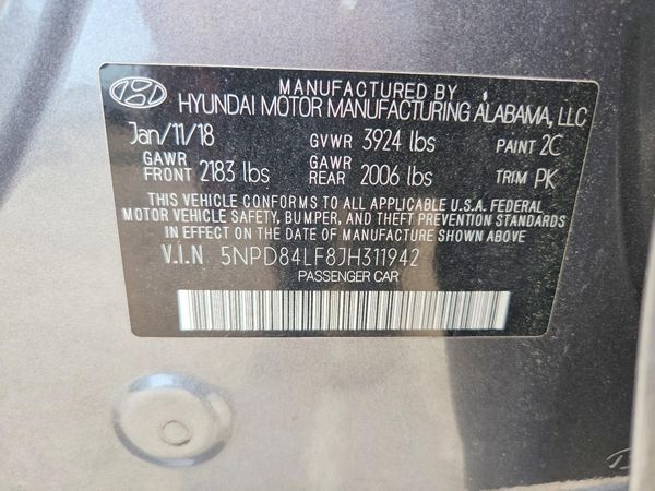 2018 HYUNDAI ELANTRA