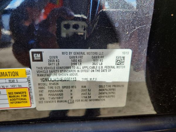 2014 CHEVROLET TRAVERSE LTZ