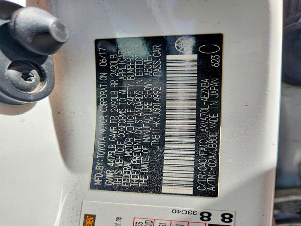 2018 TOYOTA CAMRY LE/SE/XLE/XSE