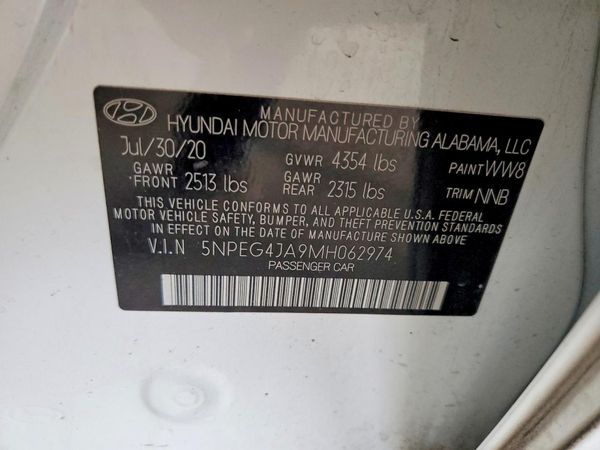 2021 HYUNDAI SONATA SE
