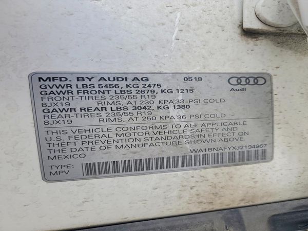 2018 AUDI Q5
