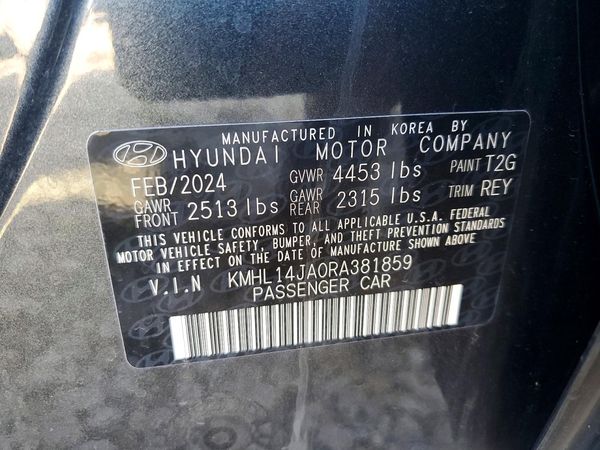 2024 HYUNDAI SONATA SEL w/ Convenience Pkg — VINS