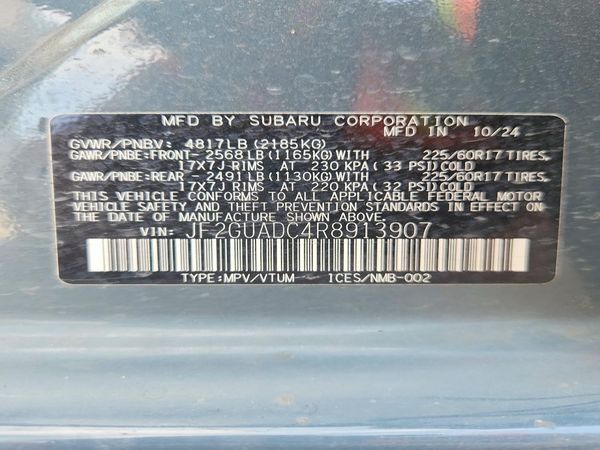 2024 SUBARU CROSSTREK