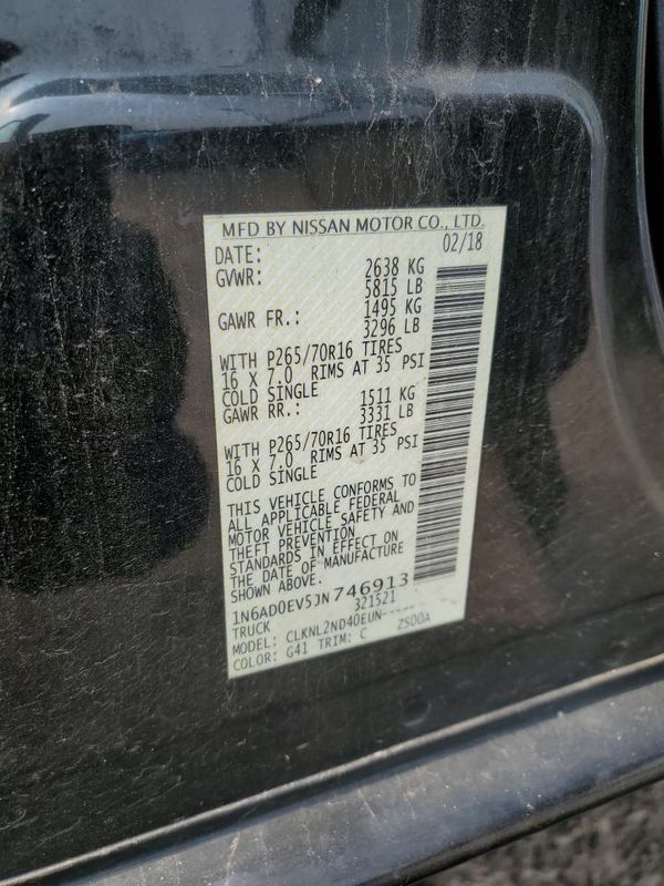 2018 NISSAN FRONTIER