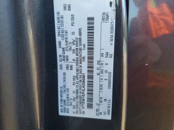 2020 FORD F150