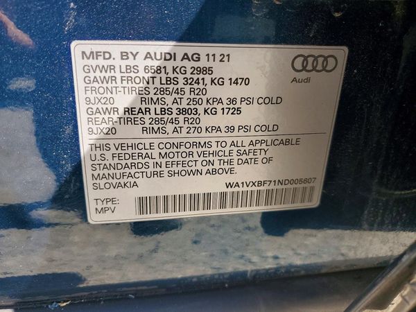 2022 AUDI Q7