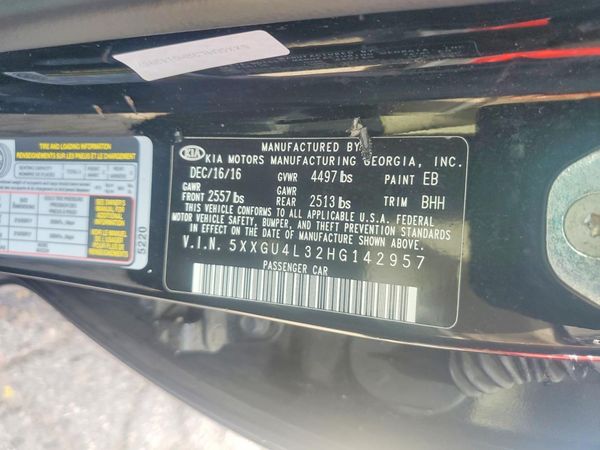 2017 KIA OPTIMA EX/EX Prem/EX Prem Plus
