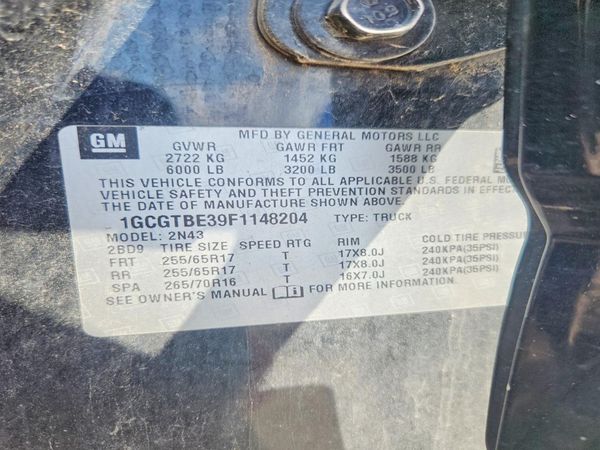 2015 CHEVROLET COLORADO