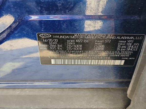 2020 HYUNDAI SANTA FE SEL