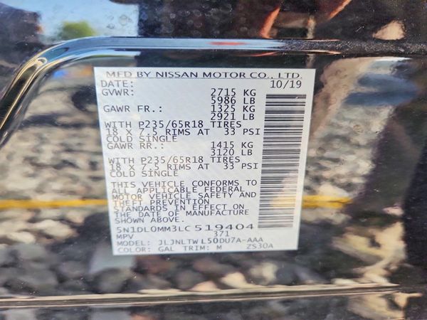 2020 INFINITI QX60