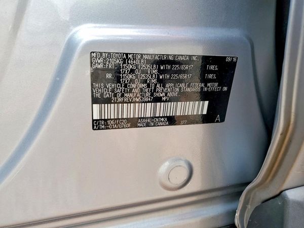 2017 TOYOTA RAV4 XLE