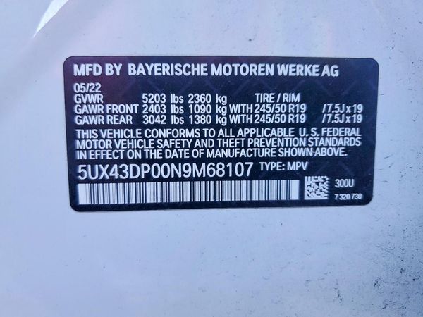 2022 BMW X3 sDrive30i