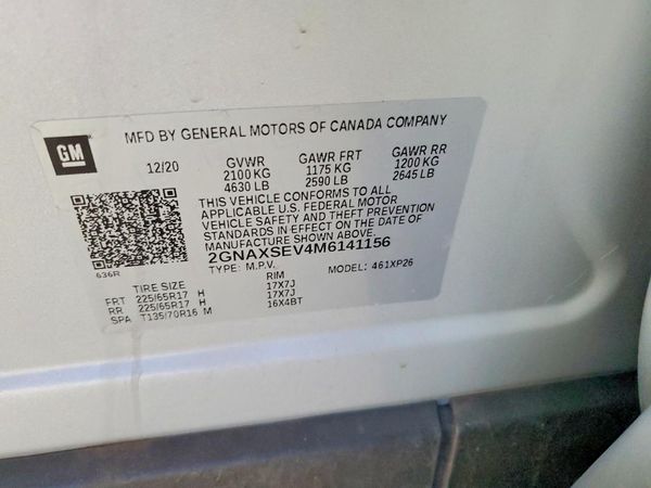 2021 CHEVROLET EQUINOX LS