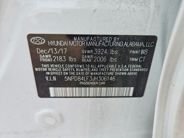 2018 HYUNDAI ELANTRA