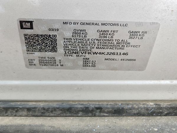 2019 CHEVROLET TRAVERSE
