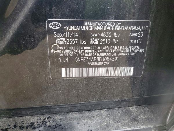 2015 HYUNDAI SONATA