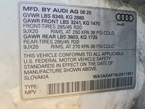 2020 AUDI Q7 quattro Premium